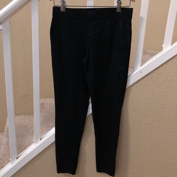 Express foil black leopard leggings - Picture 1 of 8
